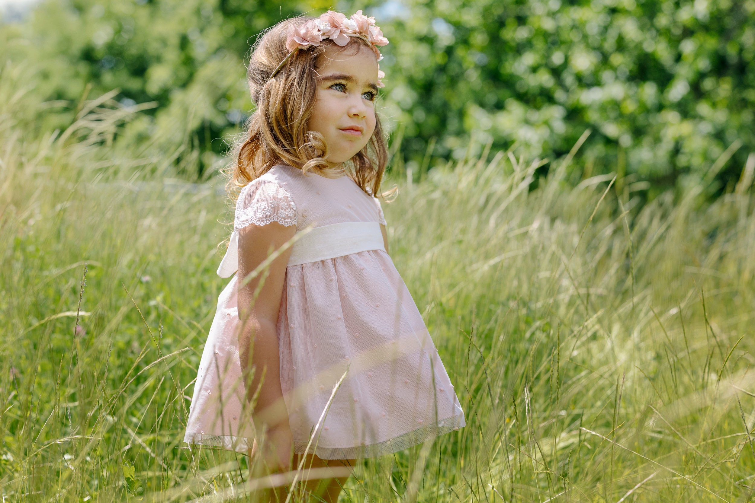 Vestido Tul Plumety con Banda "Ceremonia"
