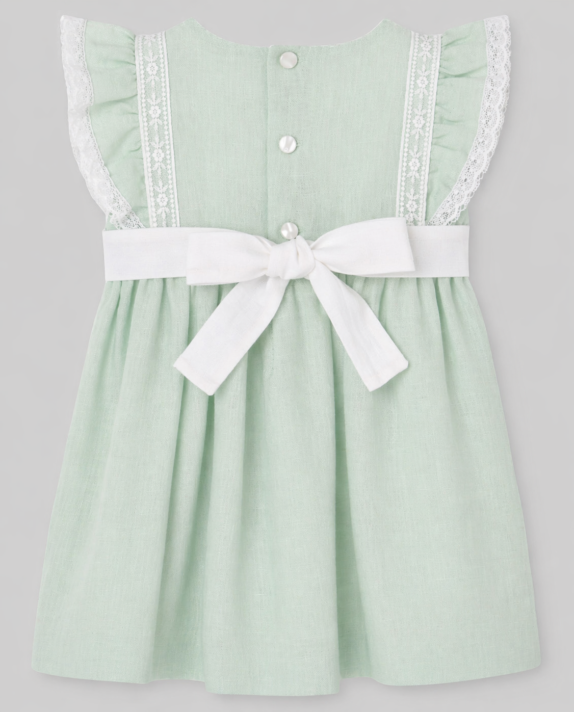 Vestido Lino con Bordado "Ceremonia"