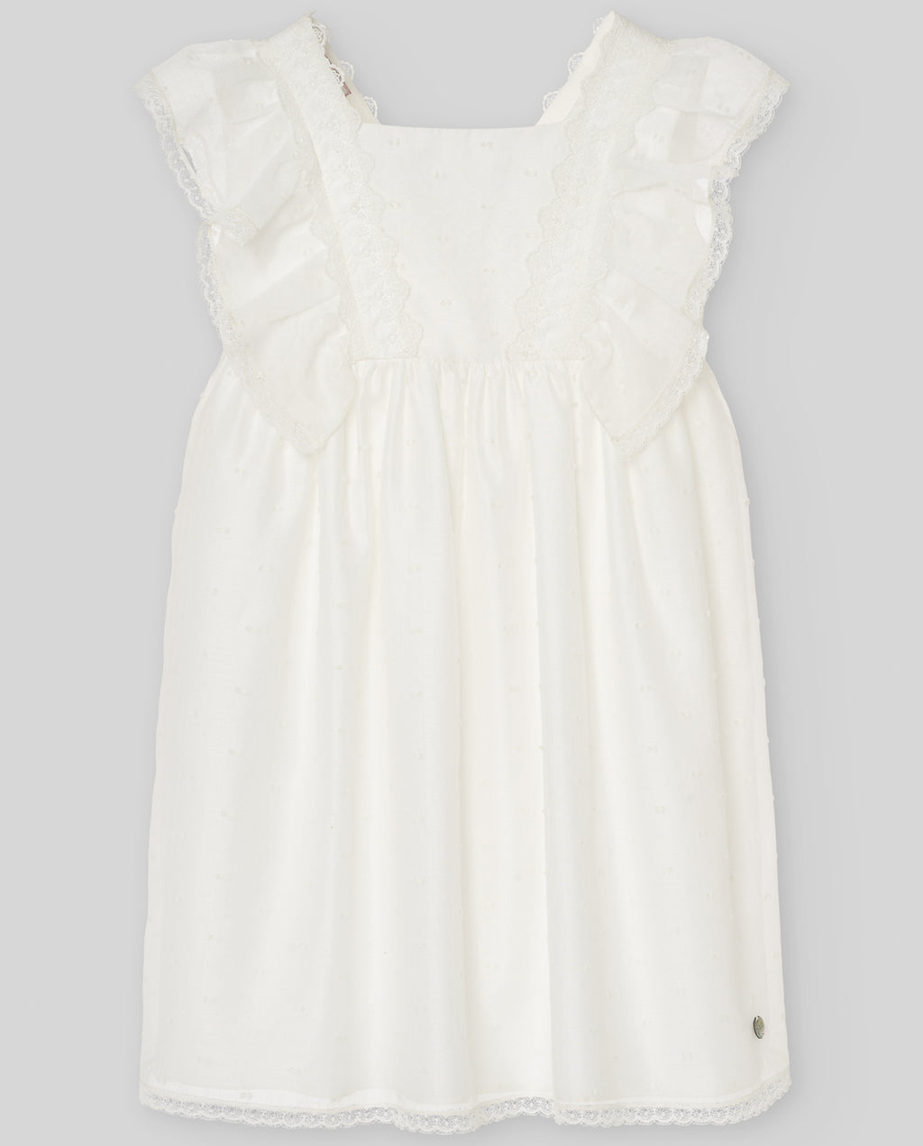 Vestido Organza Plumety Infantil "Ceremonia"