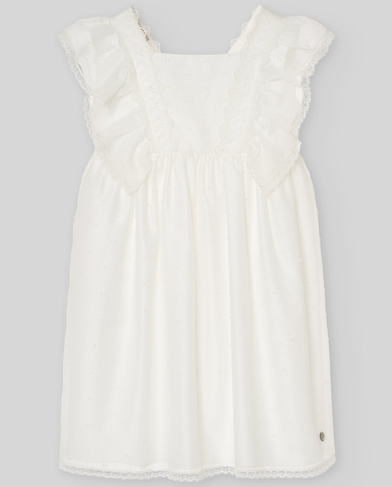 Vestido Organza Plumety Infantil "Ceremonia"