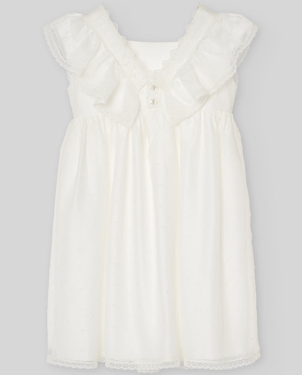 Vestido Organza Plumety Infantil "Ceremonia"