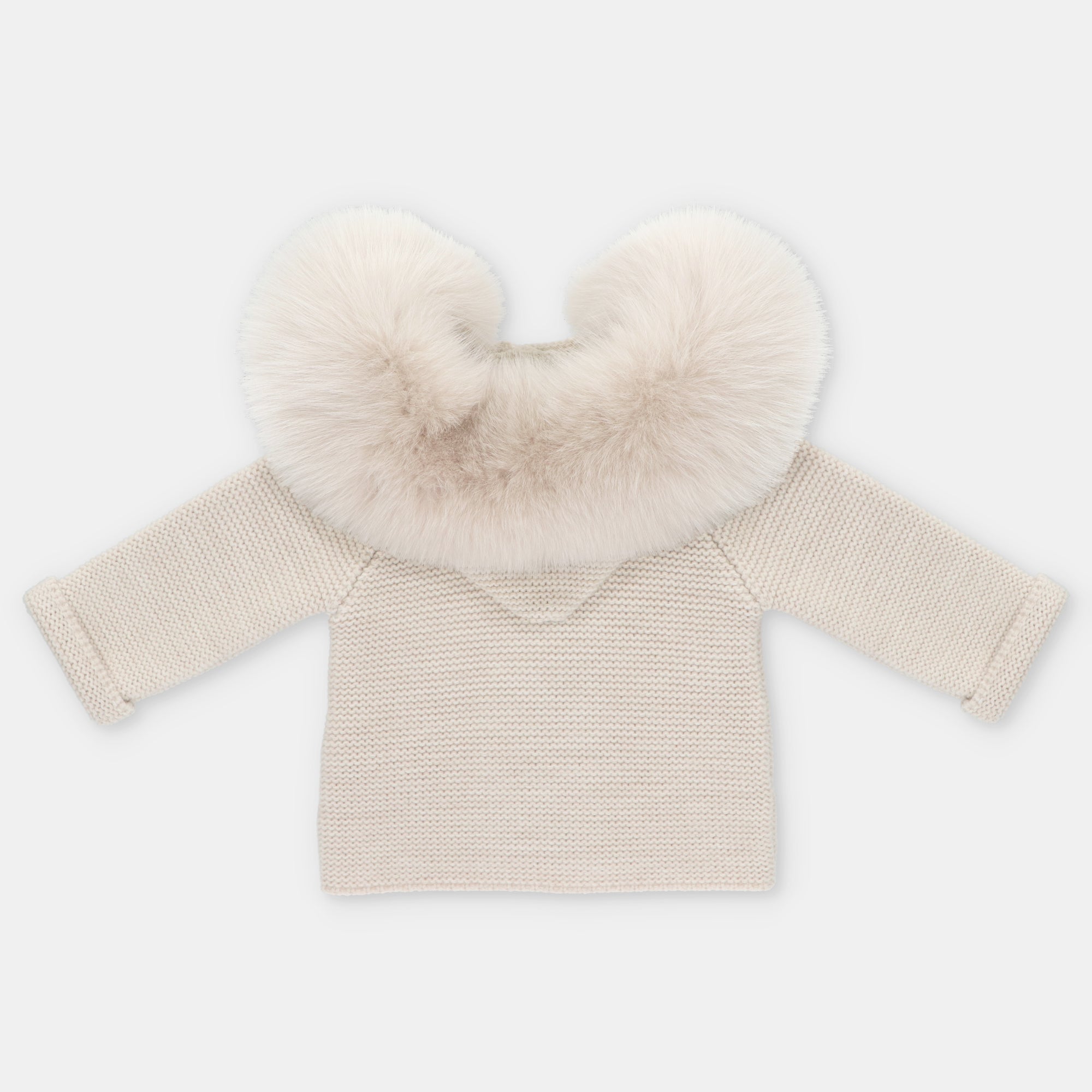 Trenka De Punto Con Pelo Artificial Unisex