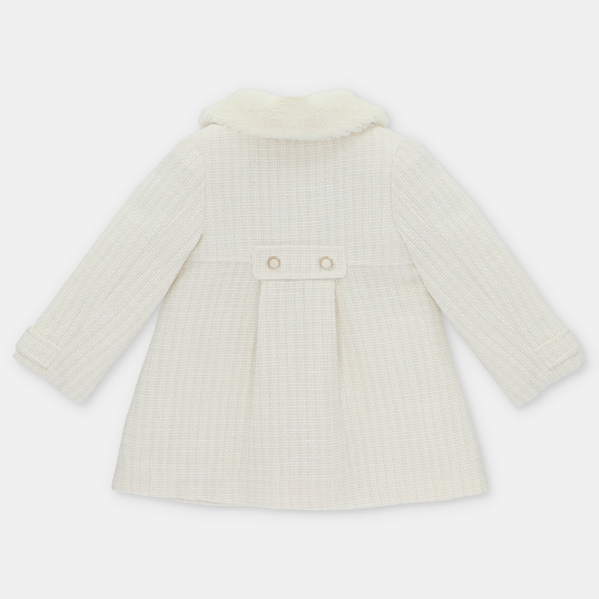 Abrigo De Niña De Tela Derby