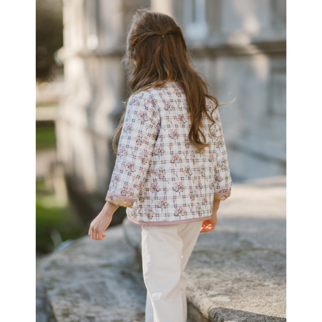 Chaquetón Niña Infantil Reversible Estampado  "Galatea"