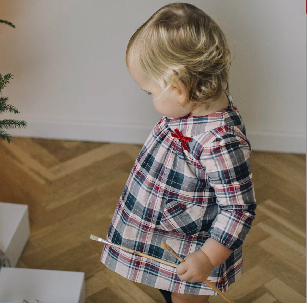 Vestido Cuadros "Escondite"